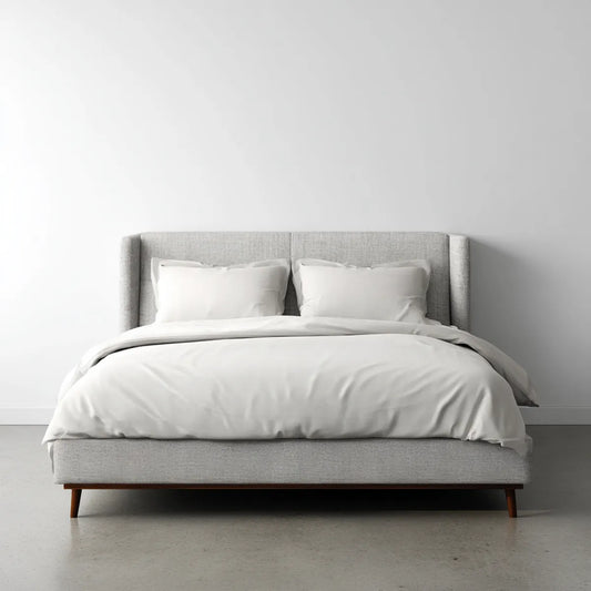 Polsterbett Doppelbett Hellgrau 160 x 200 cm Polyester Rechteckig